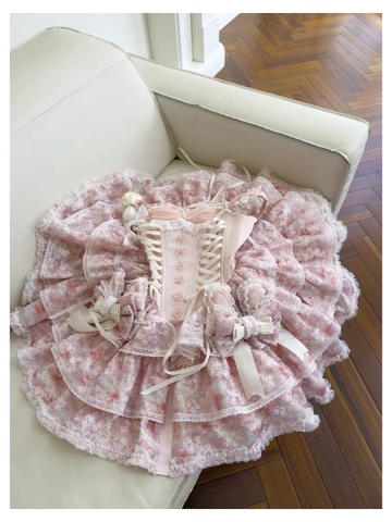 Pink Petal Symphony Luxurious, gorgeous, high-quality ballet dress, thick and romantic material