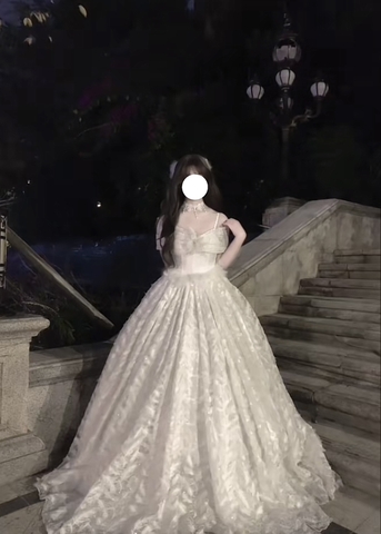 ( Pre Order ) White moonlight fairy dress X Sparkling original design