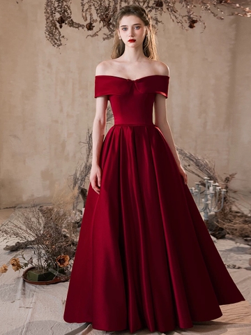 Red evening gown for party R4070