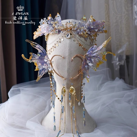 Mermaid accessory set ( Set includes: crown and mermaid ears )