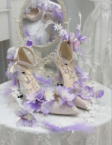 ( Pre Order 15 - 30 days ) Wisteria Fairy Heels X Qimeng