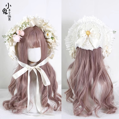 Bonet Lolita lily of the valley hat