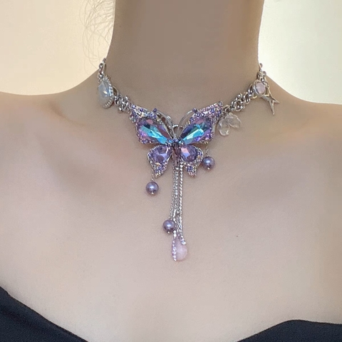 Butterfly necklace Acc30