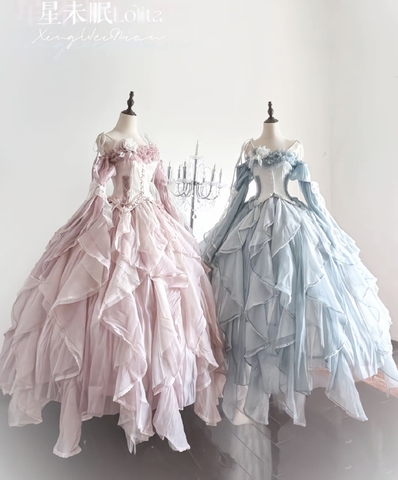 ( Pre Order ) Flower goddess wedding dress X Stars don't sleep