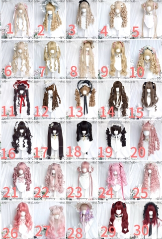Cute Lolita / Doll style wigs in many styles Sinwavy