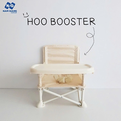 Ghế ăn dặm cho bé gấp gọn HOO BOOTER Có Bàn Kiểu Dáng Hàn Quốc Siêu Nhẹ Cho Bé, Ghế Cho Bé Ăn Dặm Đi Du Lịch Kèm Bàn