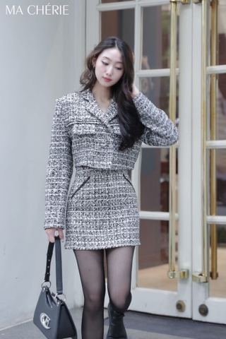 Set áo và chân váy tweed thương hiệu Ma Cherie