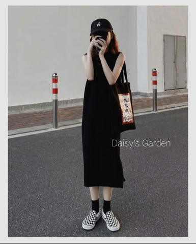 Đầm thun gân cao cấp