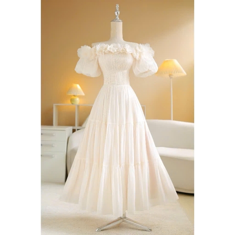 Đầm Dài Xòe Thương Hiệu Sò Vintage