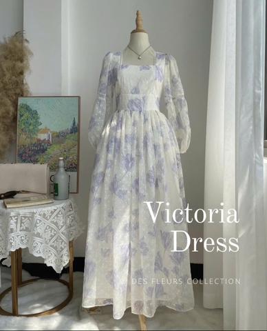 Váy Victoria Thương Hiệu Flower and dot