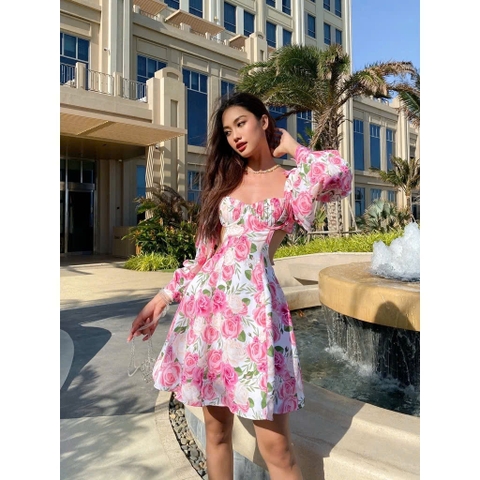 Đầm Hoa Thương Hiệu Lamcoco