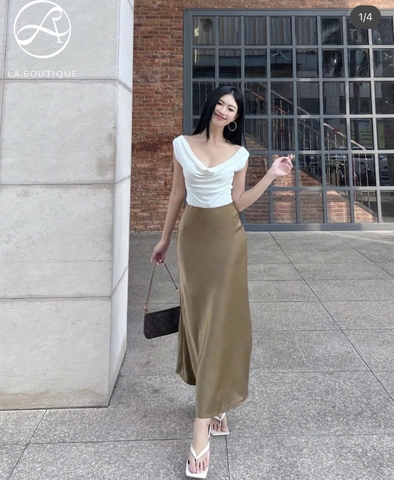 Chân váy lụa thương hiệu La Boutique