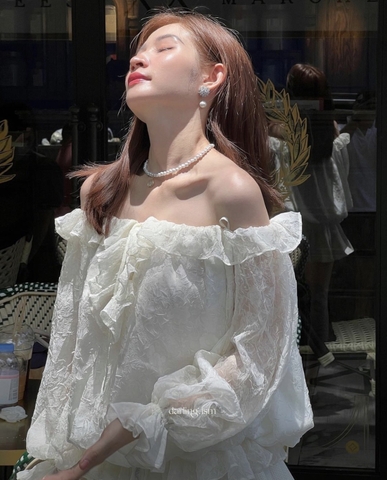 Áo tay dài bẹt vai thương hiệu Darling.ISM