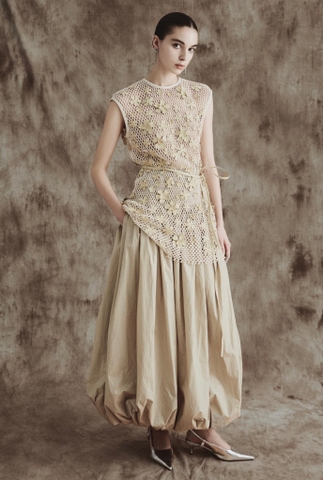 Áo lưới đính hoa thiết kế thương hiệu LELAM