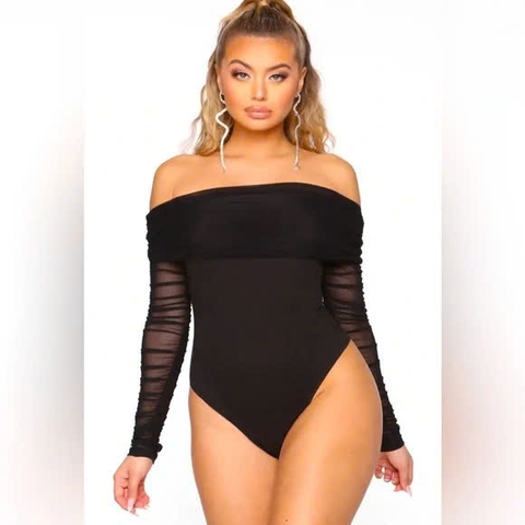 Bodysuit trễ vai thương hiệu ZARA