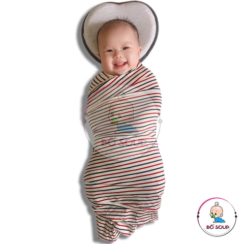 Quấn Chũn Cocoon Chính Hãng, chũn quấn cho bé co dãn 4 chiều giúp bé ngủ sâu giấc không giật mình