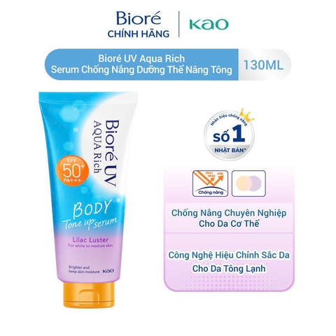 Serum chống nắng dưỡng thể Biore 130ml