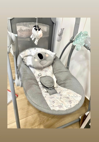 Nôi rung Mother care cho bé sạc điện có phát nhạc