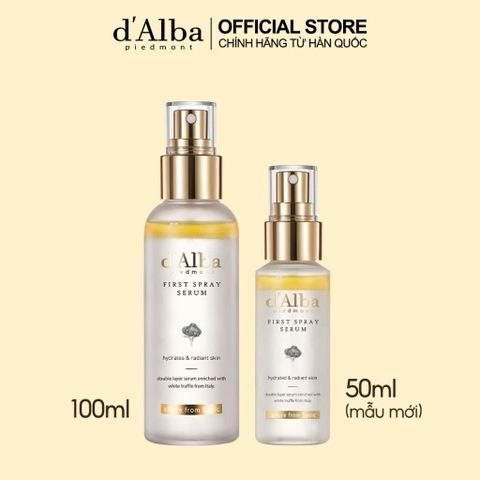 Serum dạng xịt khoáng căng bóng da First Spray Serum 100ml - Mist Serum thương hiệu d'Alba