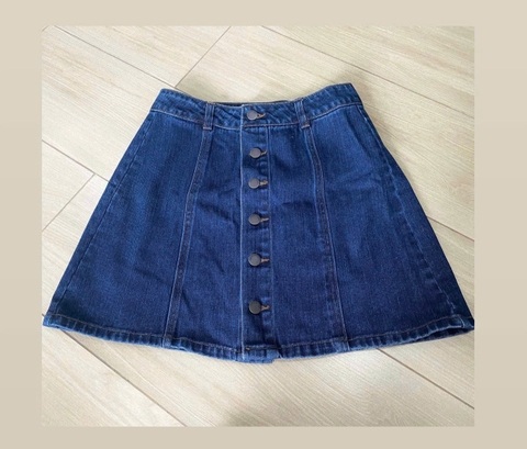 Chân váy jean chữ A thương hiệu LIFE IN PROGRESS