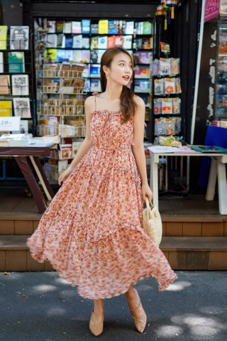 Đầm dây màu hồng thương hiệu OCEAN LONDON