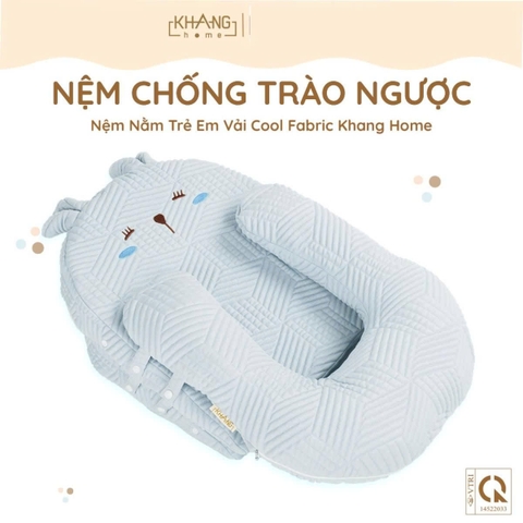 Nệm Chống Trào Ngược Cao Cấp Cho Bé Sơ Sinh Khang Home Màu Xanh