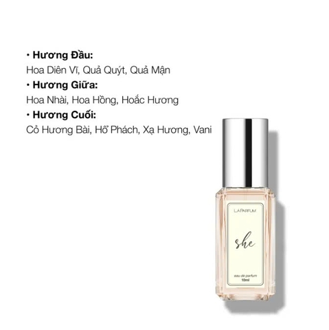Nước hoa LÁ PARFUM She thương hiệu LáPerfume 10ml