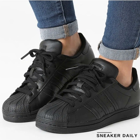 Giày Adidas Superstar J ‘Triple Black’ FU7713 (Đen - 36 2/3)