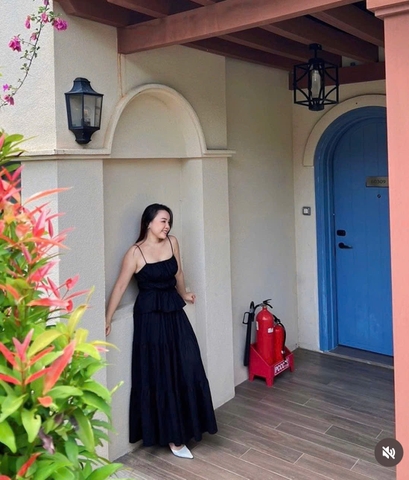 Set áo 2 dây nhún, chân váy dài thương hiệu Sunday