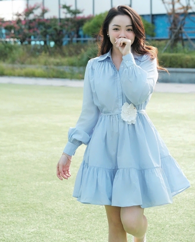 Váy sơ mi tay dài thương hiệu Persimmon