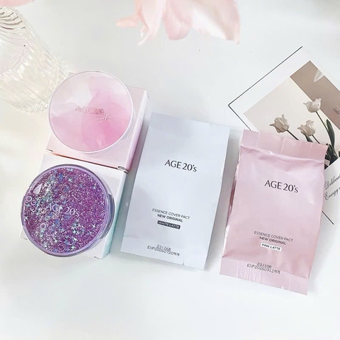Phấn tươi Essence Cover Pact New Original Age 20s ( màu hồng)