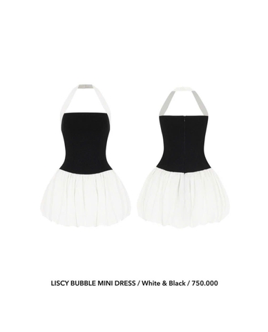 Đầm Liscy Bubble Mini Balck & White thương hiệu ITSCICICO
