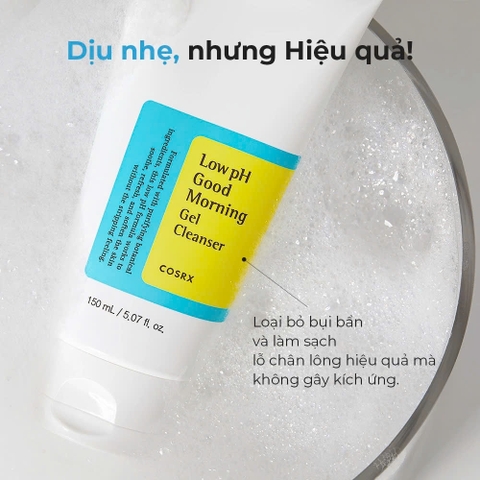 Gel rửa mặt Cosrx Good Morning 50ml chiết xuất trà xanh độ ph thấp