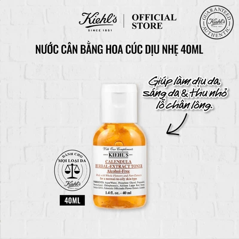 Toner Hoa Cúc Calendula Herbal Extract Alcohol-Free Toner 40ML