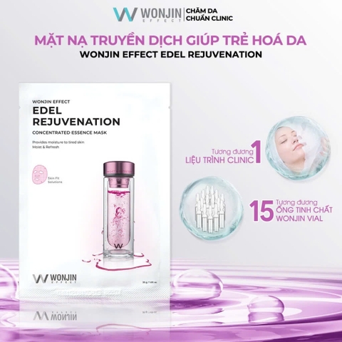 Combo 5 Mặt Nạ Truyền Dịch Nâng Cơ Trẻ Hóa Da WonJin Effect Edel Rejuvenation Mask 30g