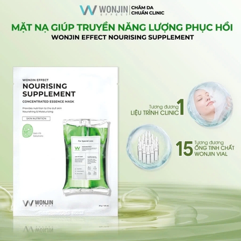 Combo 5 Mặt Nạ Phục Hồi Chuyên Sâu WonJin Effect Nourising Supplement Mask 30g/miếng