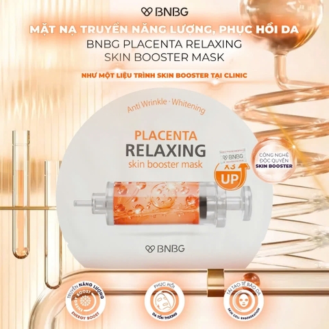 Combo 5 Mặt Nạ Phục Hồi, Làm Dịu Da BNBG Placenta Relaxing Skin Booster Mask 30ml