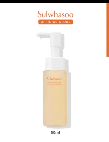 Sữa Rửa Mặt Tạo Bọt Dưỡng Ẩm Làm Sạch Sâu - Sulwhasoo Gentle Cleansing Foam 50ml