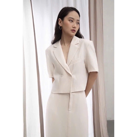 Blazer croptop ngắn tay Thương Hiệu Happy Zoo