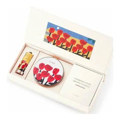 Set Phấn Nước Căng Mướt Da Ohui Ultimate Cover Lifting Cushion 15gx2 ( màu 01)