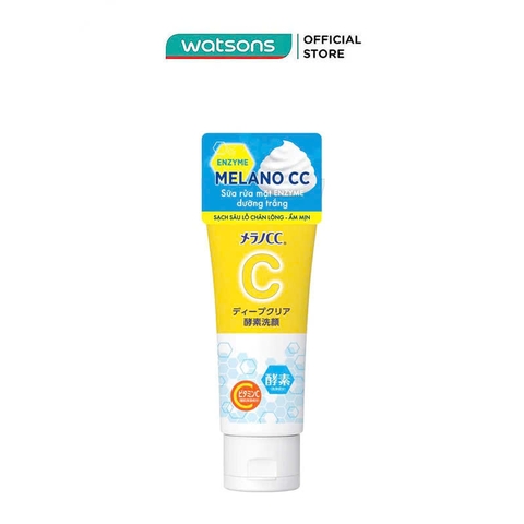 Sữa Rửa Mặt Dưỡng Trắng Melano CC Deep Clear Enzyme Wash 130g