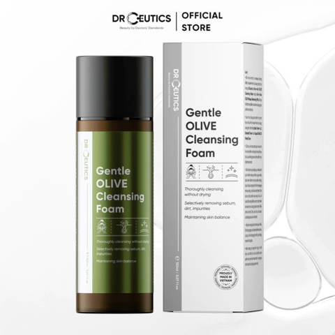 DRCEUTICS Sữa Rửa Mặt Làm Sạch Sâu Cho Mọi Loại Da Gentle Olive Cleansing Foam 150ml