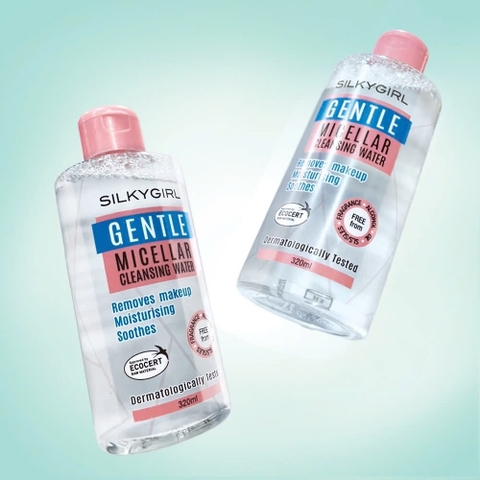Nước tẩy trang dịu nhẹ Silkygirl Gentle Micellar Cleansing Water /320ML