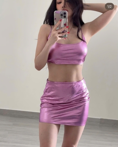 SET ÁO CROPTOP VÀ CHÂN VÁ NGẮN