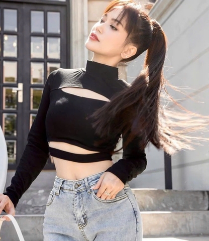 ÁO CROPTOP TAY DÀI
