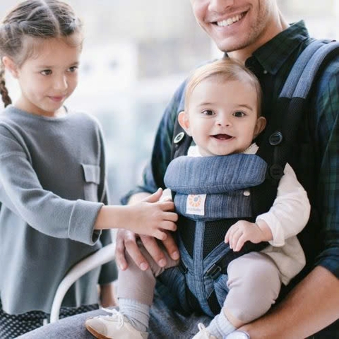 Địu cho bé Ergobaby Omni 360 Cool Air Mesh, Indigo Weave