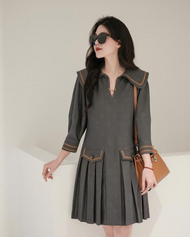 Váy Silas Dập Nổi Hoa 3D Lót Lụa (mẫu mới) thương hiệu H'allure