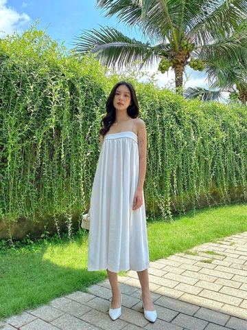 Váy Suông Trắng Viền Thương Hiệu Edini