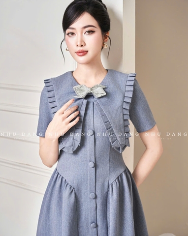 Đầm Cổ Bèo Thương Hiệu NHUDANG