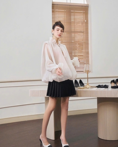 Áo Voan Tay Bồng Thương Hiệu Deliciae